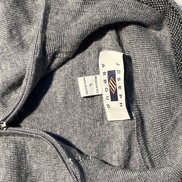 Men's Quarter-zip Mock Neck Sweater - Picture 2 of 3